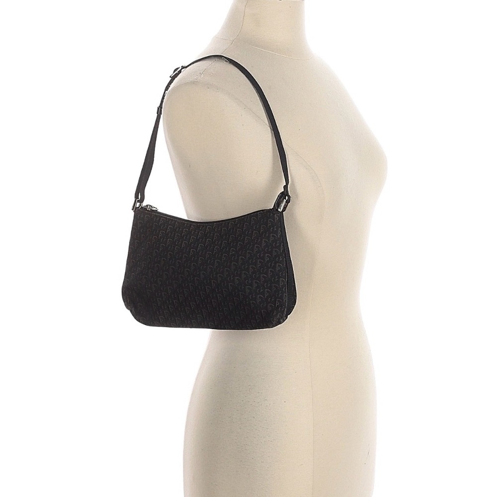 Vintage 2004 Christian Dior Classic Black Shoulder Bag